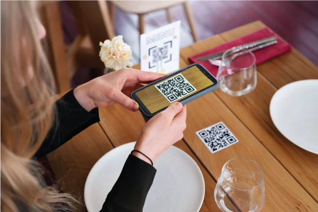 carta digital con código qr para restaurantes