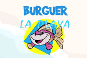 Logotipo Burger la playa